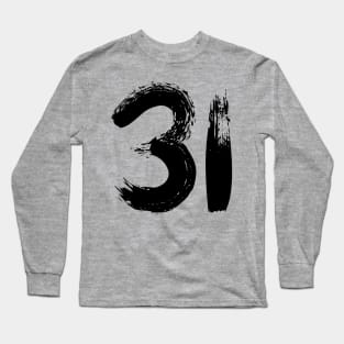 Number 31 Long Sleeve T-Shirt